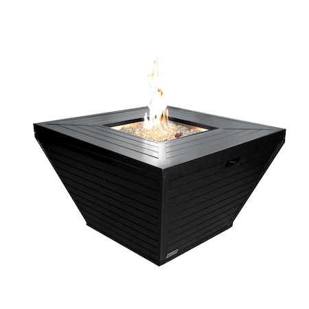 Sunbeam Sunbeam Contemporary Aluminum Fire Table in Matte Black 9104